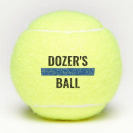 細い青線K9警察犬名パーソナライズされた テニスボール