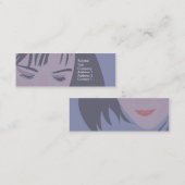 細い顔- スキニー名刺 (正面/裏面)
