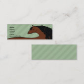 細い馬- スキニー名刺 (正面/裏面)