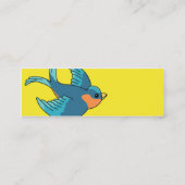 細い鳥- スキニー名刺 (裏面)