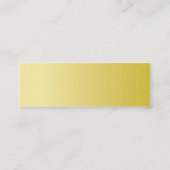 細い黄色い円- スキニー名刺 (裏面)