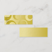 細い黄色い円- スキニー名刺 (正面/裏面)