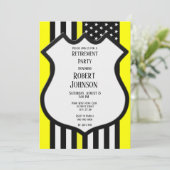 細い黄色い線の退職 招待状 (スタンド正面)