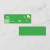 細い黄色い鳥- スキニー名刺 (正面/裏面)