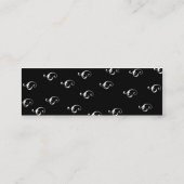 細い黒いLonglinebra - スキニー名刺 (裏面)