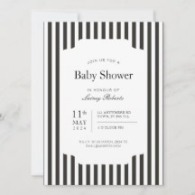 細い黒と白の垂直キャンディストライプ