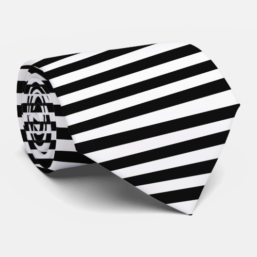 細い- Deathrockの首のタイを縞で飾ります ネクタイ (ロール)