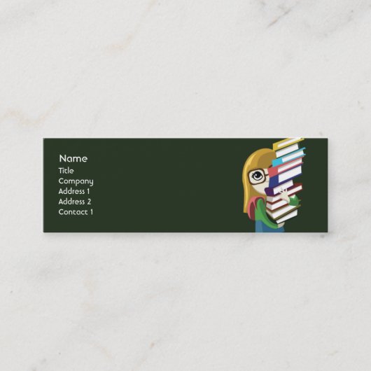 細いBookgirl - スキニー名刺 (正面)