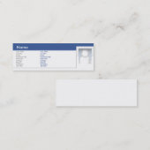 細いFacebook - スキニー名刺 (正面/裏面)