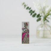 細いMarieアントワネット女王の~の名刺 スキニー名刺 (スタンド正面)