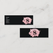 細いPiggybank - スキニー名刺 (正面/裏面)
