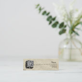 細いQRコード名刺 スキニー名刺 (スタンド正面)