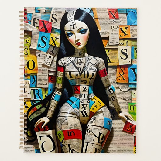 細かいクロスワードは、それらのための完璧な人形である プランナー手帳 (正面)