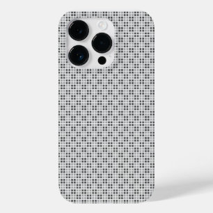 細かいチェック柄の白いiPhoneプロテクター Case-Mate iPhone 14 Proケース