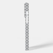 細かいチェック柄の白いiPhoneプロテクター Case-Mate iPhoneケース (裏面 / 左)