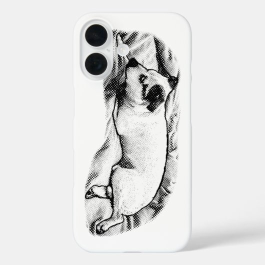 細かい斑点がかわいいスタイリッシュなテリアの肖像画 Case-Mate iPhoneケース (裏面)