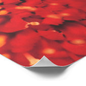 細かく赤く染まる ポスター (角)