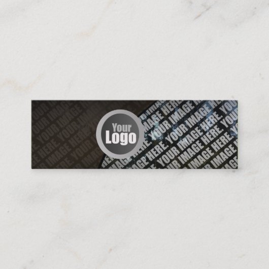 細くカスタマイズ可能な写真の名刺 スキニー名刺 (正面)
