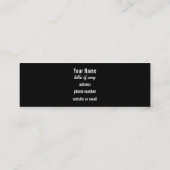 細くカスタマイズ可能な写真の名刺 スキニー名刺 (裏面)