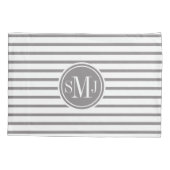 細ストライプいパタモノグラムのーン 枕カバー (裏面)