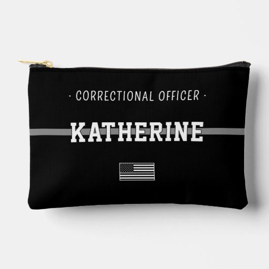 細パーソナライズされた銀線矯正官 アクセサリーポーチ (正面)