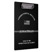 細パーソナライズされた銀線矯正官 クリップボード (右)