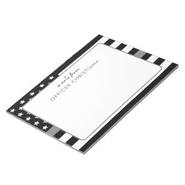 細パーソナライズされた銀線矯正官 ノートパッド