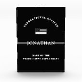 細パーソナライズされた銀線矯正官 フォトブロック (正面)