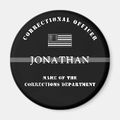 細パーソナライズされた銀線矯正官 マグネット (正面)