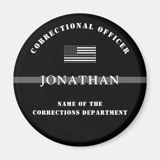 細パーソナライズされた銀線矯正官 マグネット (正面)