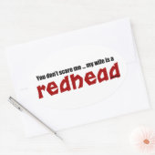 細君は赤毛だ 楕円形シール (封筒)