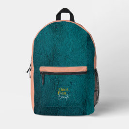 細工された繰り出し プリントバックパック