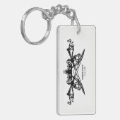 細工したtwelve25 Keychain キーホルダー (正面左)