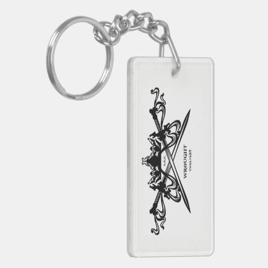 細工したtwelve25 Keychain キーホルダー (正面左)