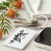 細工したtwelve25 Keychain キーホルダー (正面右)