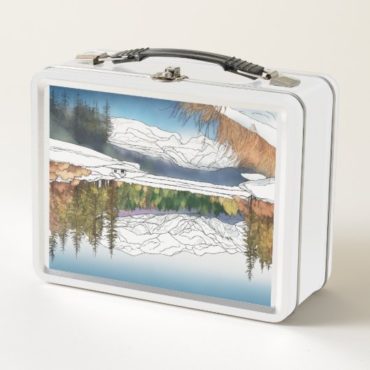 細工カスタムメタールボックスファッション的に充填された金属。 メタルランチボックス (正面)