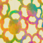 細工フローラチェーンメールinクリーム 壁紙 (縫い目)