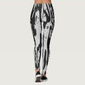 細断されたストライプ レギンス (裏面)