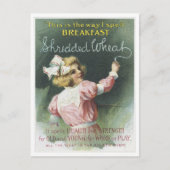 細断された小麦 ポストカード (正面)