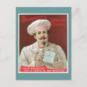 細断された魚のヴィンテージ食品と芸術 ポストカード (正面)