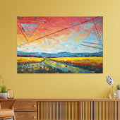 細断水平線 キャンバスプリント (インサイチュ (リビング))