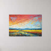 細断水平線 キャンバスプリント (正面)