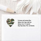 細断迷彩柄ハート ラベル (インサイチュ)