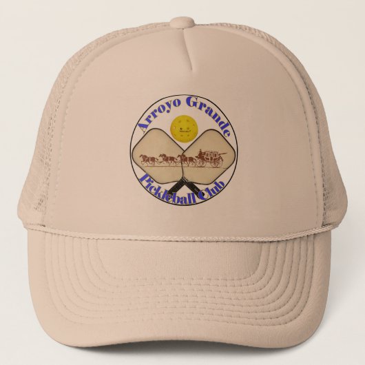 細流のグランデPickleballクラブ帽子 キャップ (正面)