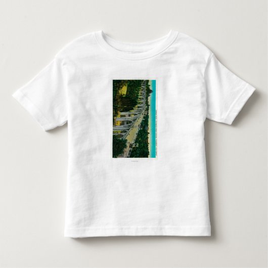 細流のSeco橋、コロラド州の通り橋 トドラーTシャツ (正面)