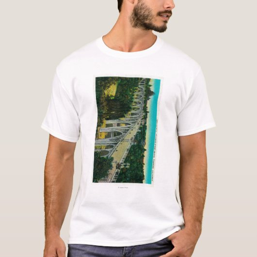 細流のSeco橋、コロラド州の通り橋 Tシャツ (正面)