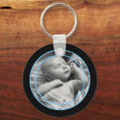 細線フォトキーチェーン キーホルダー (正面)