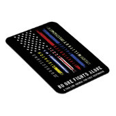 「細線旗第一応答者」フレキシブル磁石 マグネット (右側)