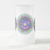 細胞の円形浮彫りのプリントのマグ フロストグラスビールジョッキ (中央)