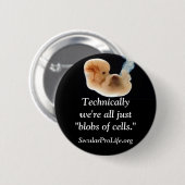 細胞の塊 缶バッジ (正面&裏面)